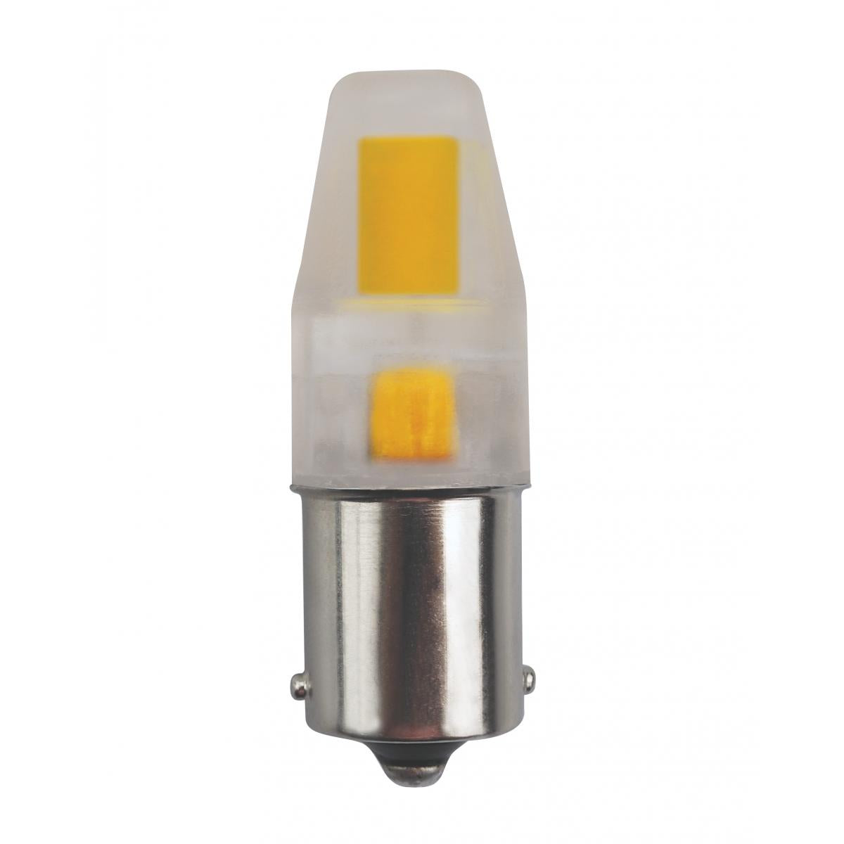 Replacement for Satco S8689 LED/3W/BA15S/CL/5K/12V 3W LED 5000K Clear S.C Bayonet Base 12 Volt AC/DC