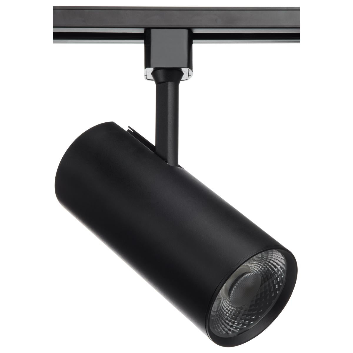 Satco TH624 30 Watt; LED Commercial Track Head; Black; Cylinder; 36 Degree Beam Angle