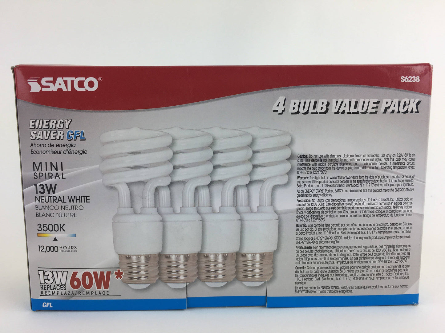 Replacement for Satco S6271 18T2/E26/2700K/120V/3PK 18W T2 2700K - 3 PACK