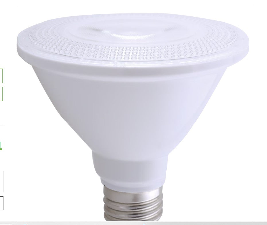 Eiko 10777 LED11WPAR30S/NFL/830-DIM-G9 LED PAR30 Short Narrow Flood 30 Degree 11W - 850lm Dimmable 3000K 80+CRI 120VAC E26