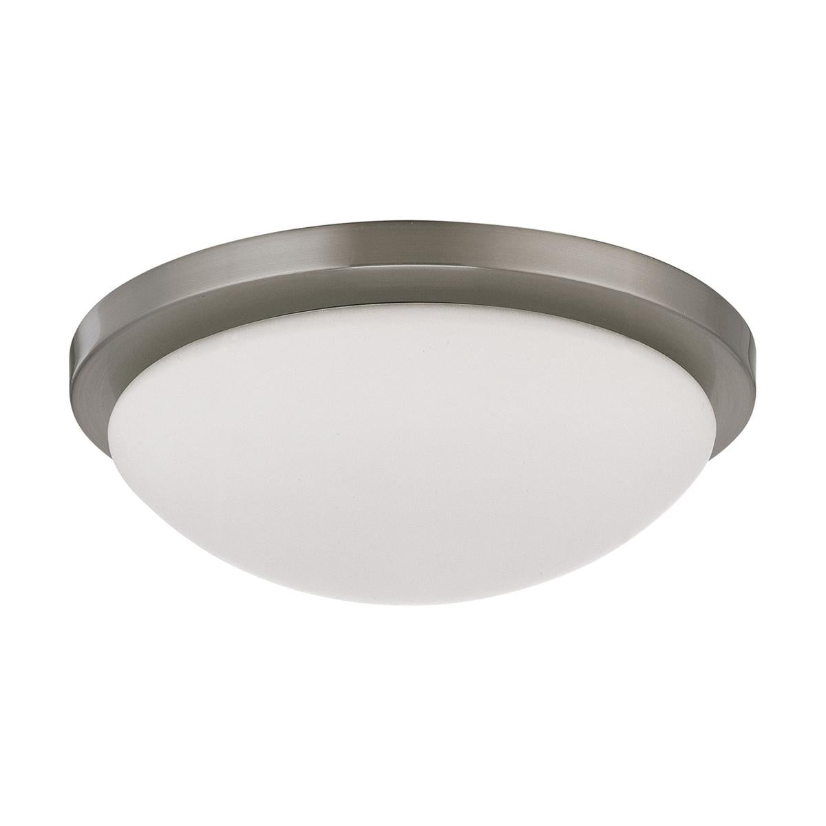 Satco 62-1044 Button LED 17 in. Flush Mount Fixture Brushed Nickel Finish LED Module Included