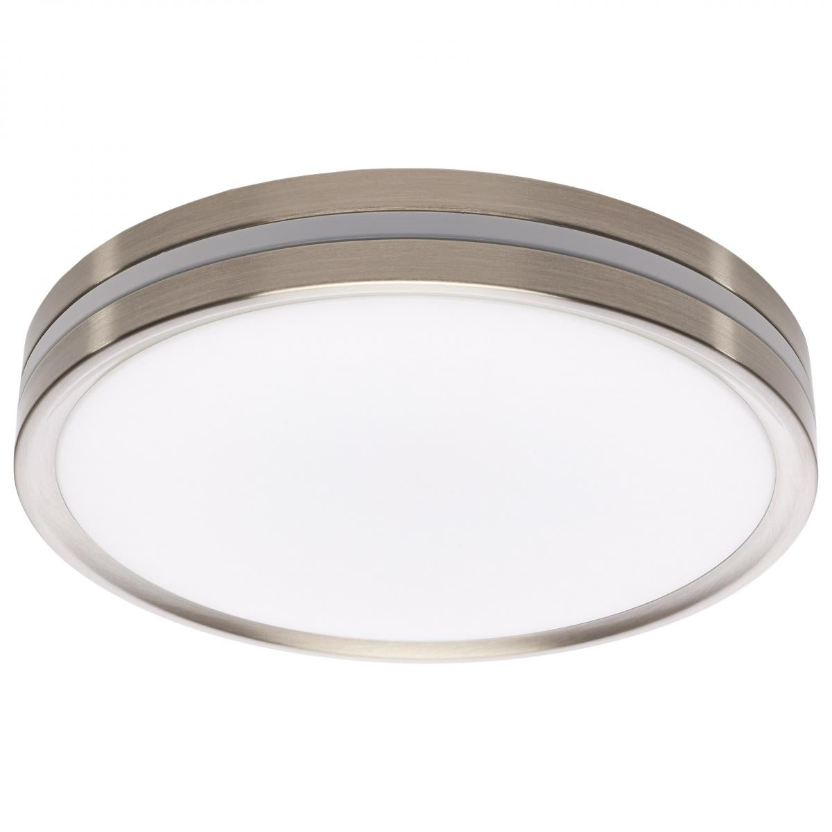 Satco 62-1690 11 Inch Surface Mount with Night Light 5 CCT Selectable Brushed Nickel Finish