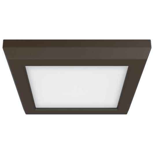 Satco 62-1706 Blink Pro - 9W 5in LED Fixture CCT Selectable Square Shape Bronze Finish 120V