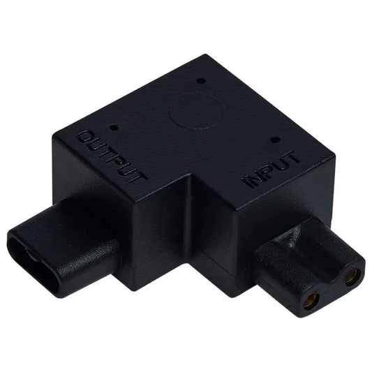 Satco 63-465 L-CONNECTOR RIGHT Black