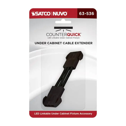Satco 63-536 UNDER Cabinet LINK Connector Black