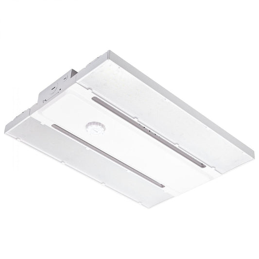 Satco 65-1010 LED Linear High-Bay With Interchangeable Lens 65W/75W/85W Wattage Selectable 3K/4K/5K CCT Selectable