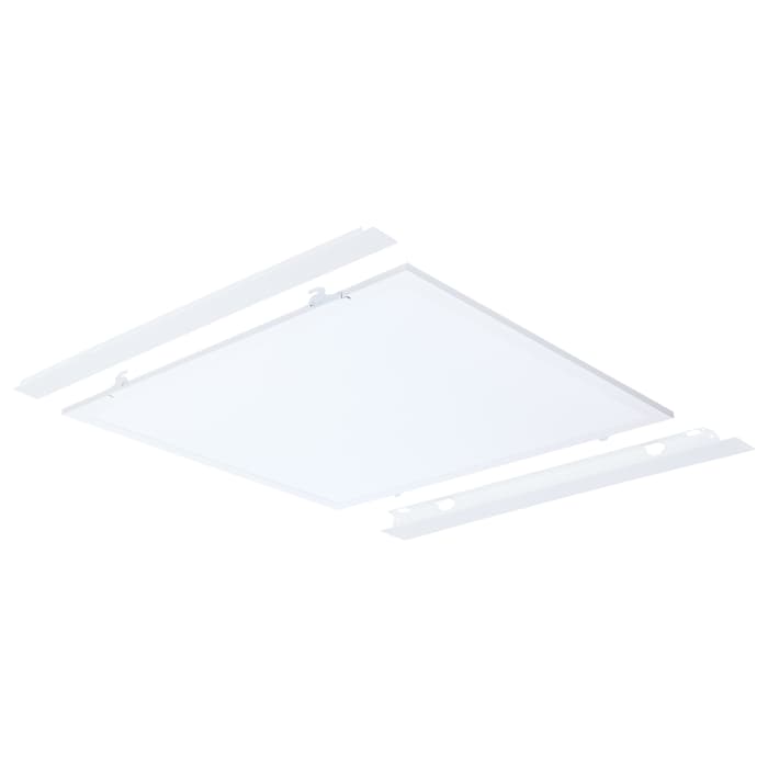 Satco 65-1321 40/30/20 Watt LED 2x2 Flat Panel Troffer Retrofit Kit  35K/4K/5K CCT  Dimmable  120-277 Volt  Matte White Finish