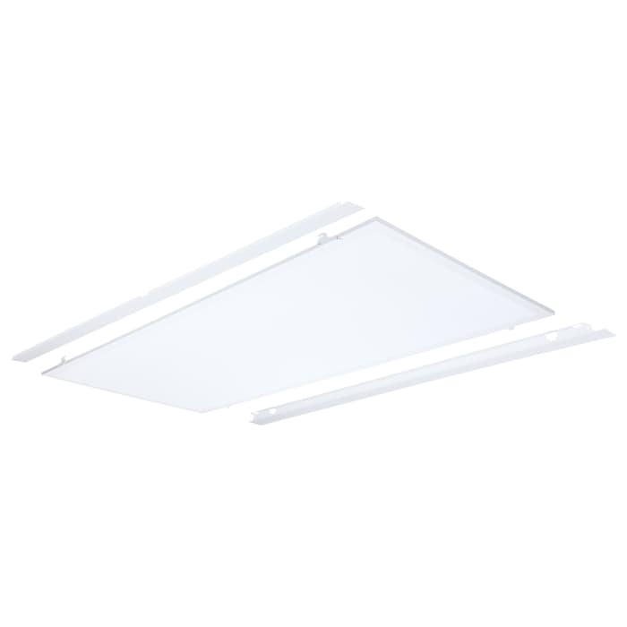 Satco 65-1322 50/40/30 Watt LED 2x4 Flat Panel Troffer Retrofit Kit  35K/4K/5K CCT  Dimmable  120-277 Volt  Matte White Finish
