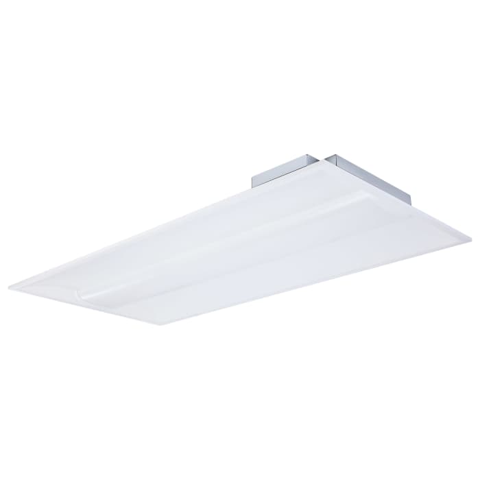 Satco 65-1601 30/40/50 Watt 35K/4K/5K CCT Selectable 2X4 LED Single Basket Troffer  120-277 Volt  White Finish