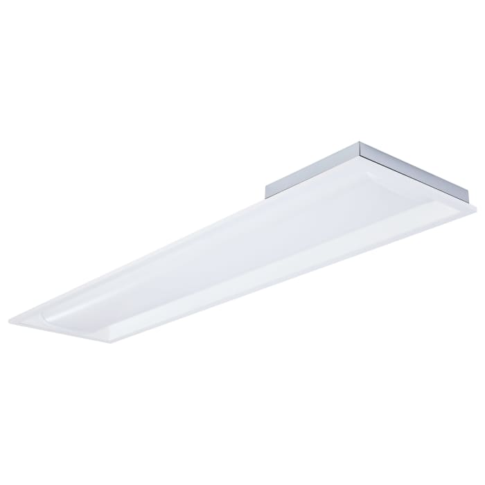 Satco 65-1602 20/30/40 Watt  35K/4K/5K CCT Selectable 1X4 LED Single Basket Troffer  120-277 Volt  White Finish