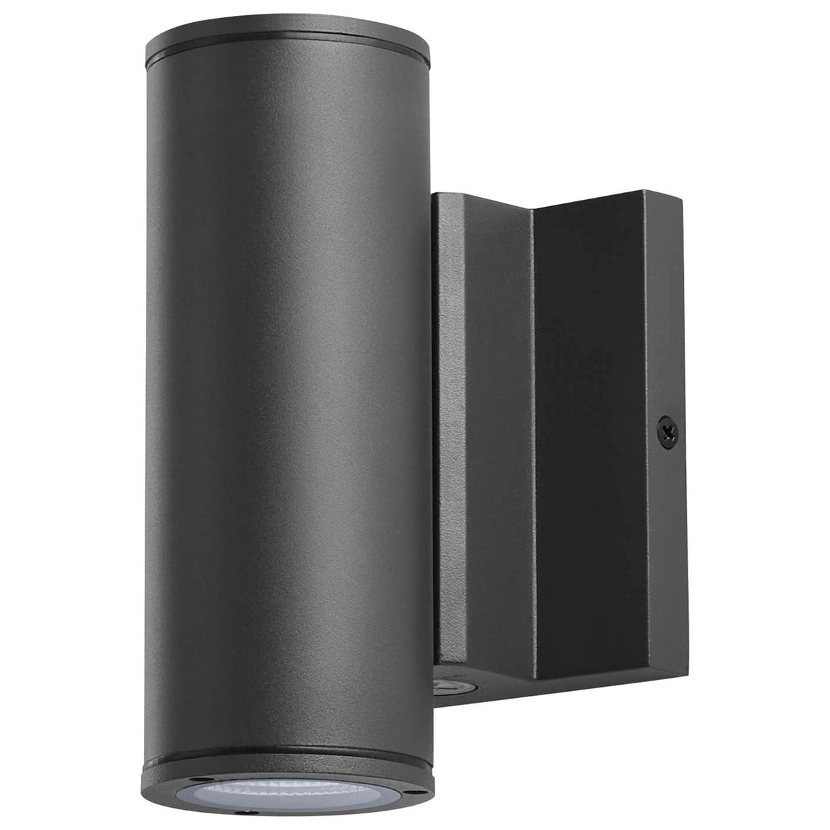 Satco 65-1760 10 Watt  3K/4K/5K CCT Selectable  2 Light Small Wall Sconce  Up and Down Installation  Black Finish  120-277 Volt