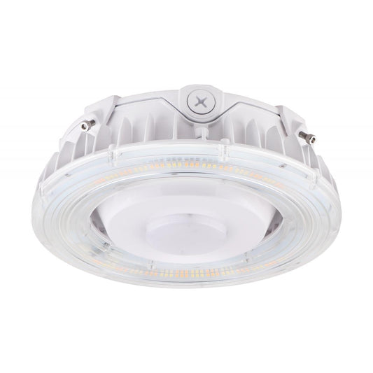 Satco 65-623 LED Canopy Fixture 25 Watt CCT Selectable White Finish 100-277 Volt