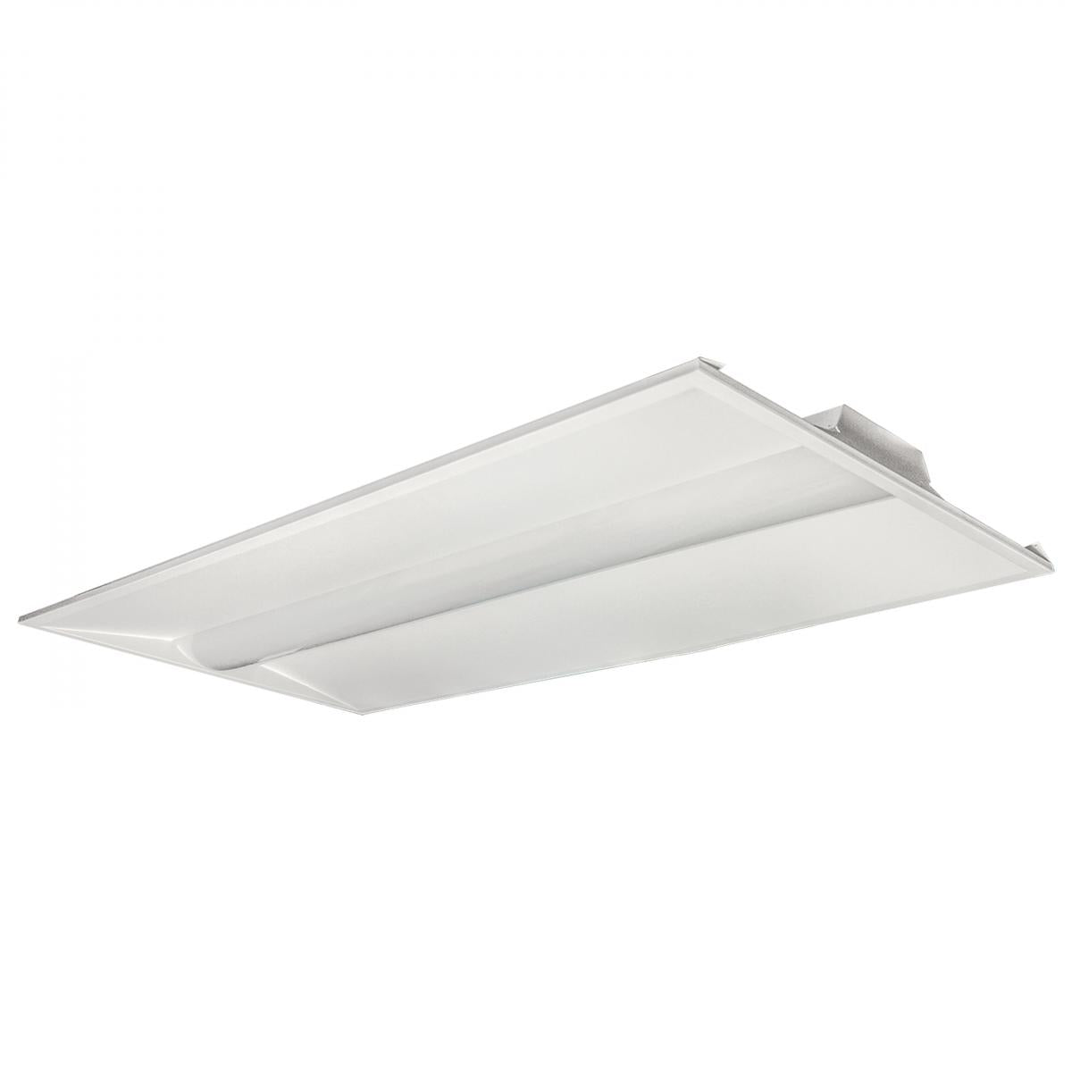 Satco 65-693 2X4 Emergency Backup Single Basket LED Troffer Fixture Wattage Selectable CCT Selectable Lumens Selectable