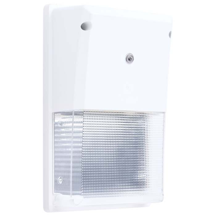 Satco 65-889 LED TURTLE SAFE SM WALL PACK LED Turtle Friendly Small Wall Pack 20 Watt Amber Color White Finish