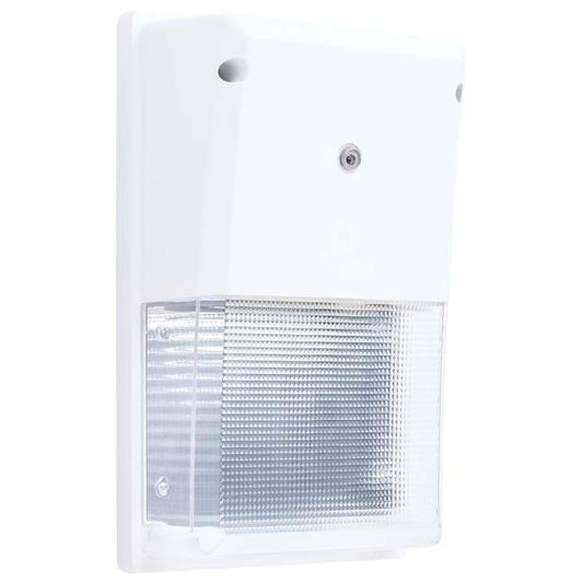 Satco 65-889 LED TURTLE SAFE SM WALL PACK LED Turtle Friendly Small Wall Pack 20 Watt Amber Color White Finish
