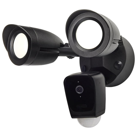 Satco 65-901 Bullet Outdoor SMART Security Camera Starfish enabled Black Finish