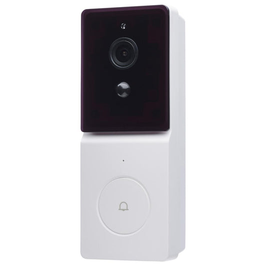 Satco 65-935 Starfish SMART Doorbell Security Camera White Doorbell with Black Chime