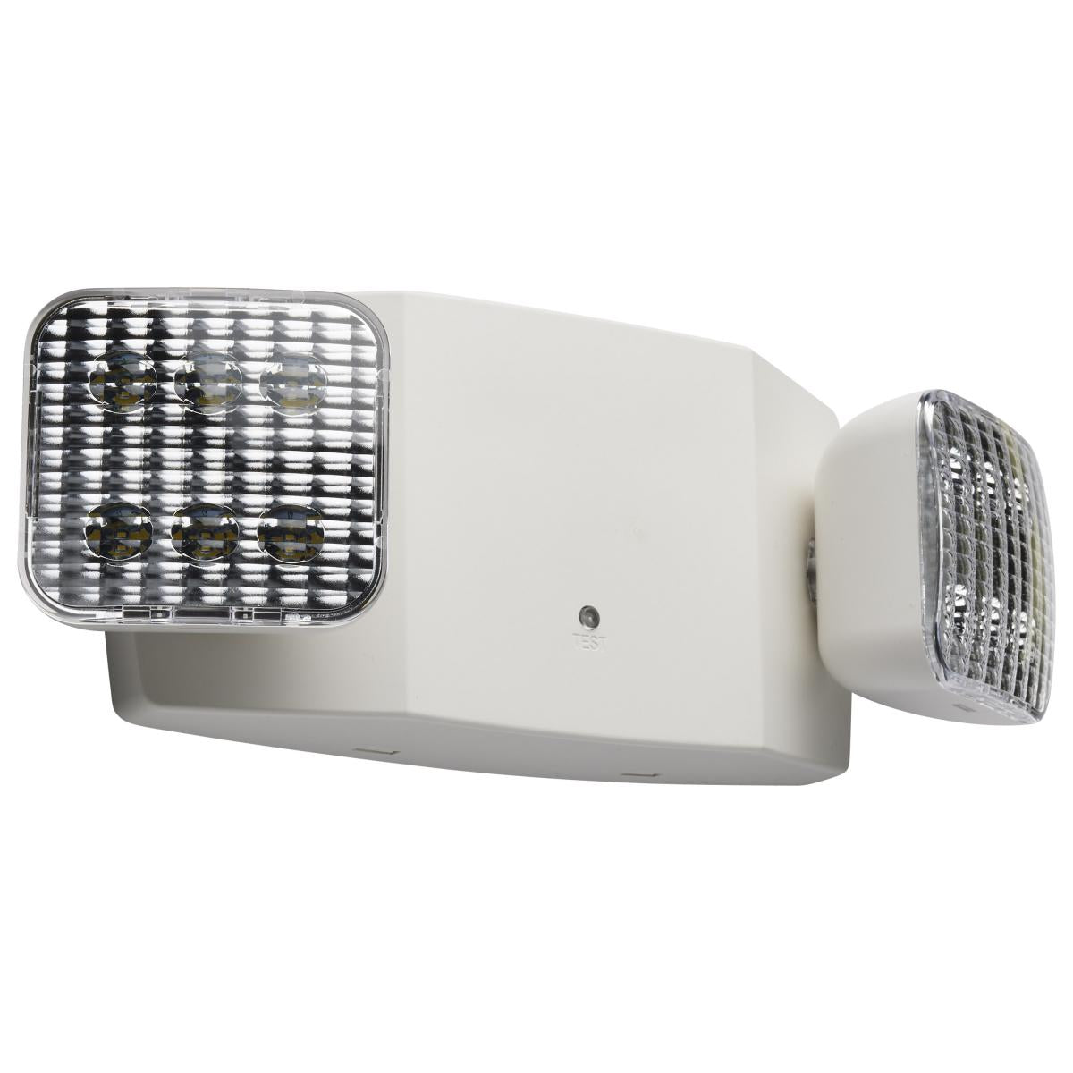 Satco 67-130 Emergency Light, 90min Ni-Cad backup, 120/277V, Dual Head, Universal Mounting
