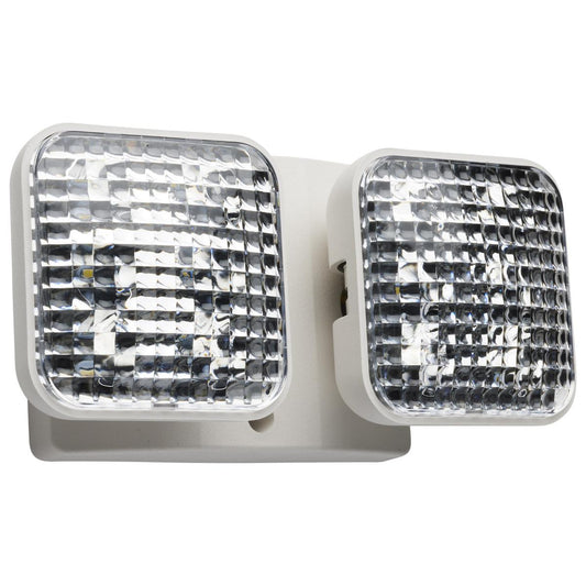 Satco 67-135 Remote Emergency Light, Low-Voltage Backup, Dual Head