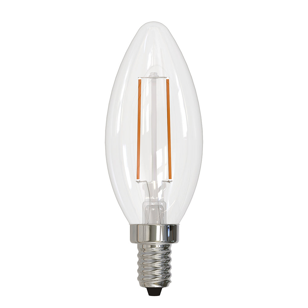 Bulbrite 776201 LED4B11/30K/FIL/D/B/2 4W 120V B11 E12 3000K