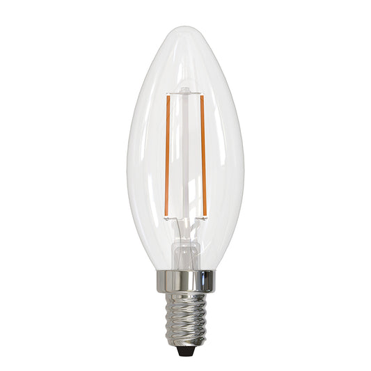 Bulbrite 776201 LED4B11/30K/FIL/D/B/2 4W 120V B11 E12 3000K