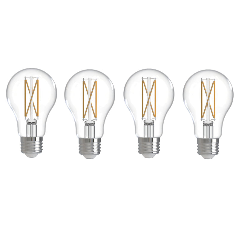 Bulbrite 776226 LED7A19/27K/FIL/D/B/2/4P 7.6W A19 E26 120V 2700K - 4 PACK