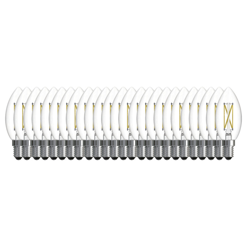 Bulbrite 776237 LED5B11/27K/FIL/D/B/2/25P 5.1W B11 E12 120V 2700K - 25 PACK