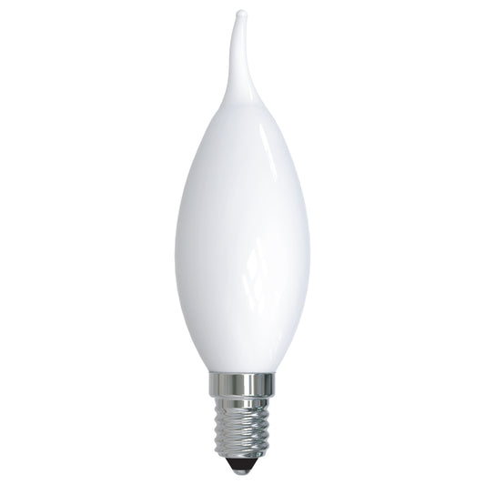 Bulbrite 776787 LED5CA10/27K/FIL/M/3 5W LED CA10 2700K FILAMENT E12 MILKY FULLY COMPATIBLE DIMMING