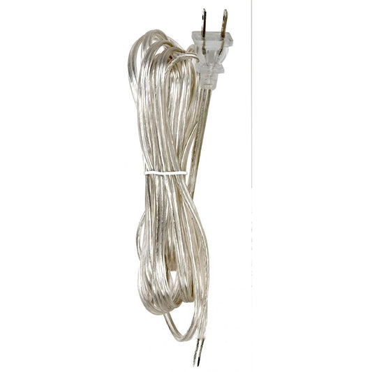 Satco 80-2376 Cord Set Silver 12 Foot With Warning Label