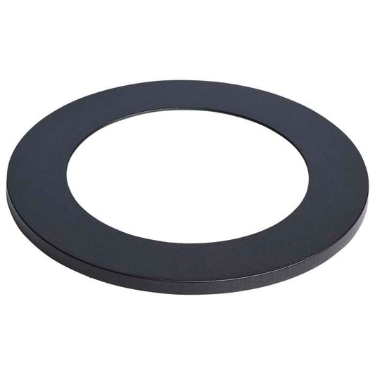 Satco 80-2900 DLR TRIM ACC/4/WF/RND/BK Flat Wafer Downlight Retrofit Trim 4 Inch Matte Black Finish