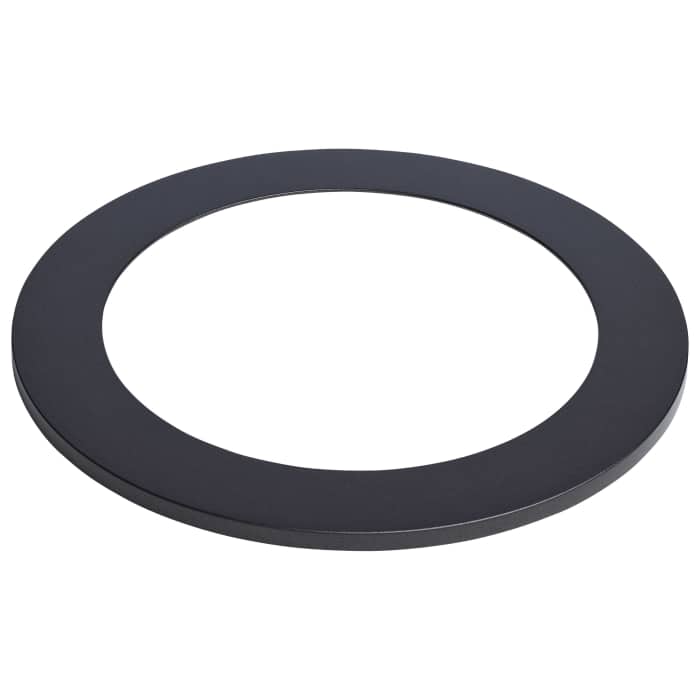 Satco 80-2902 DLR TRIM ACC/6/WF/RND/BK Flat Wafer Downlight Retrofit Trim 6 Inch Matte Black Finish