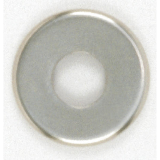 Satco 90-1752 Steel Check Ring Curled Edge 1/4 IP Slip Nickel Plated Finish 7/8" Diameter