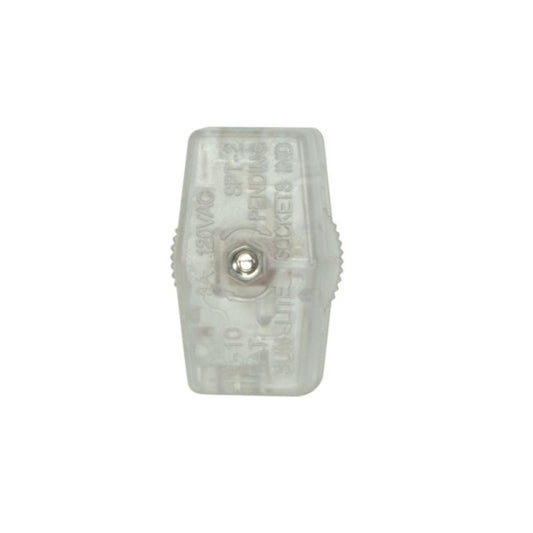 Satco 90-2427 On-Off Cord Switch For 18/2 SPT-2 6A-125V, 3A-250V, 3A-120V, 3A-125V Silver Finish