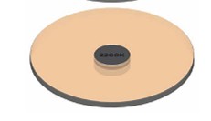 Soraa AC-CC-0003-00-S1 SORAA SNAP 2 inch diameter  Color Filter 3/4 CTO 3000K to 2200K