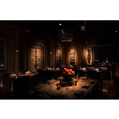 Restaurant lounge lighting using Soraa SNAP 2 inch 3/4 CTO color filter