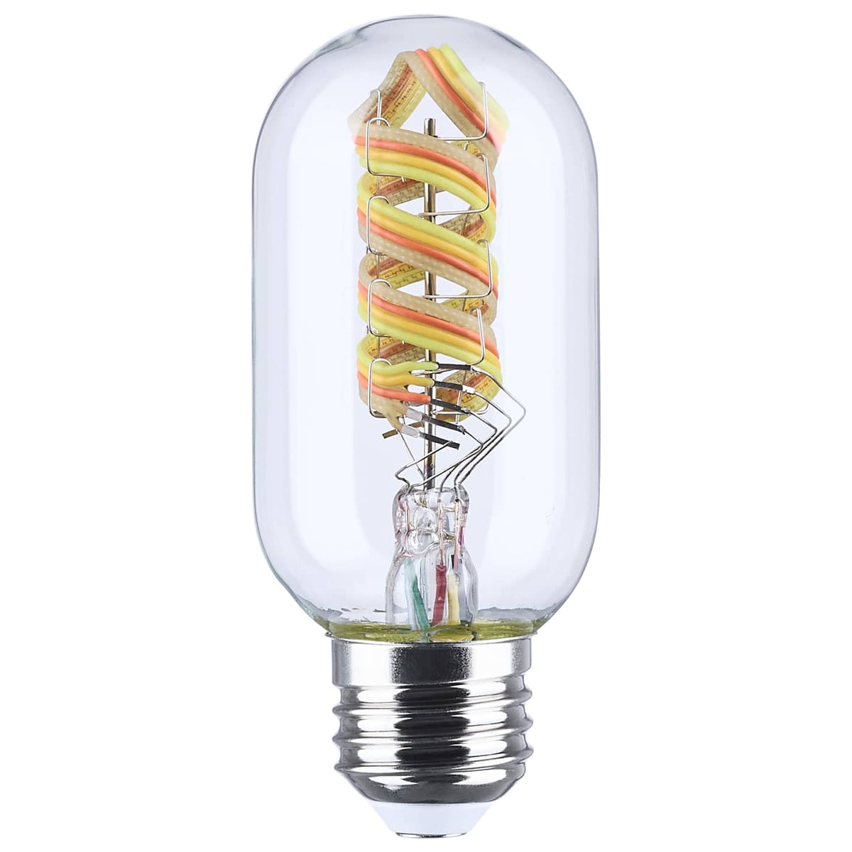 Satco S11244 Starfish  5.5 Watt LED T14  2700K-5000K RGBTW  Clear  Medium Base  120V