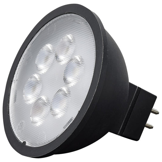 Satco S11397 4.5 Watt MR16 LED Black Finish 5000K GU5.3 Base 360 Lumens 12 Volt