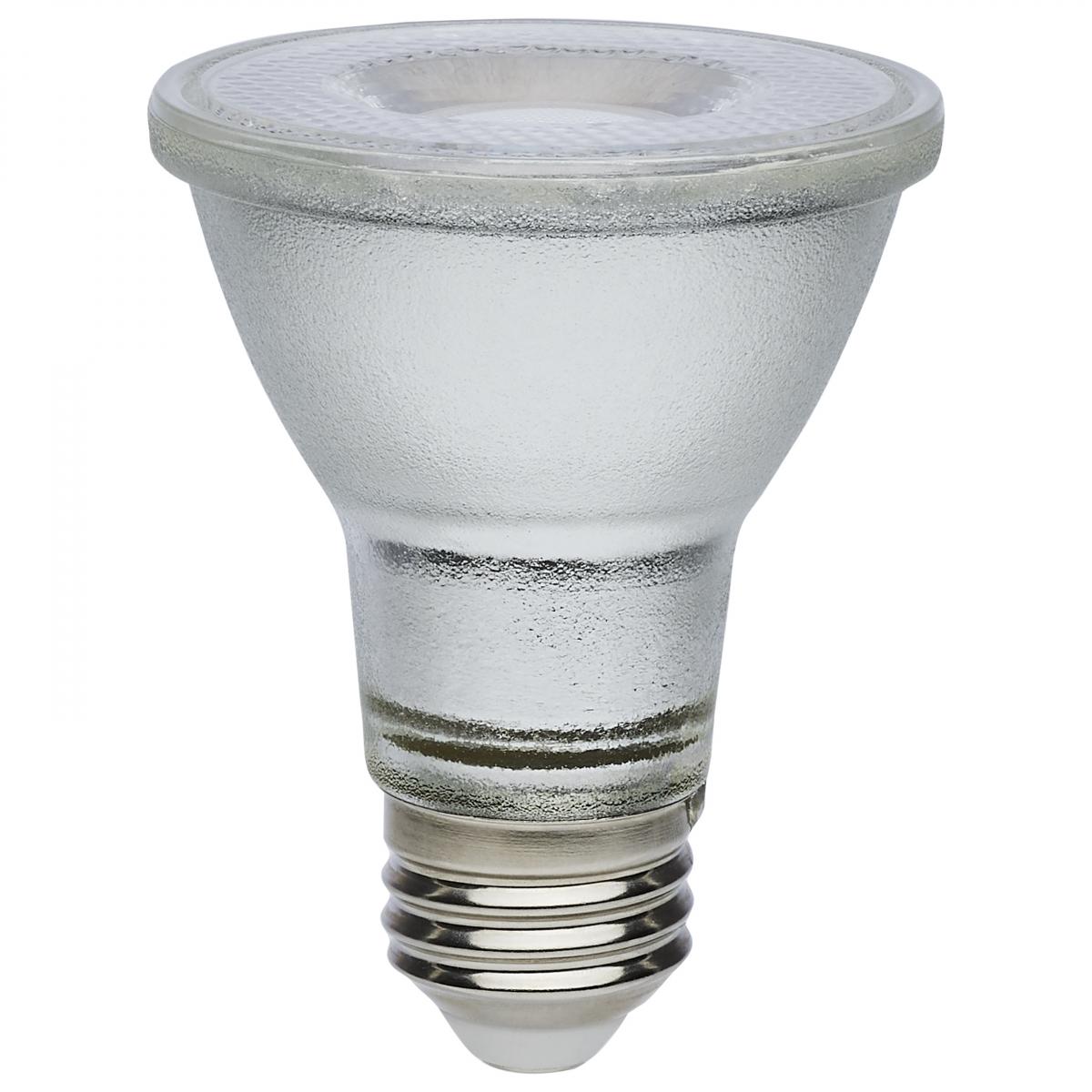 Satco S11494 7 Watt Econo LED PAR20 3000K 35 Degree Beam Angle Medium Base 120-277 Volt Silver Finish