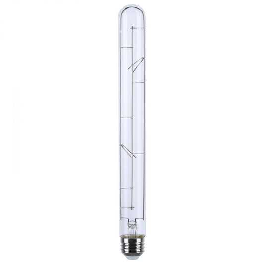Satco S11523 6 Watt LED Reminiscent Flex Gray Straight Filament T9 Medium Base 2700K CCT Clear 120 Volt