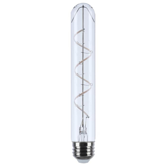 Satco S11532 6T9/CL/LED-GF/COIL/930/E26 6 Watt T9 LED Reminiscent Flex Gray Coil Filament E26 3000K 120 Volt