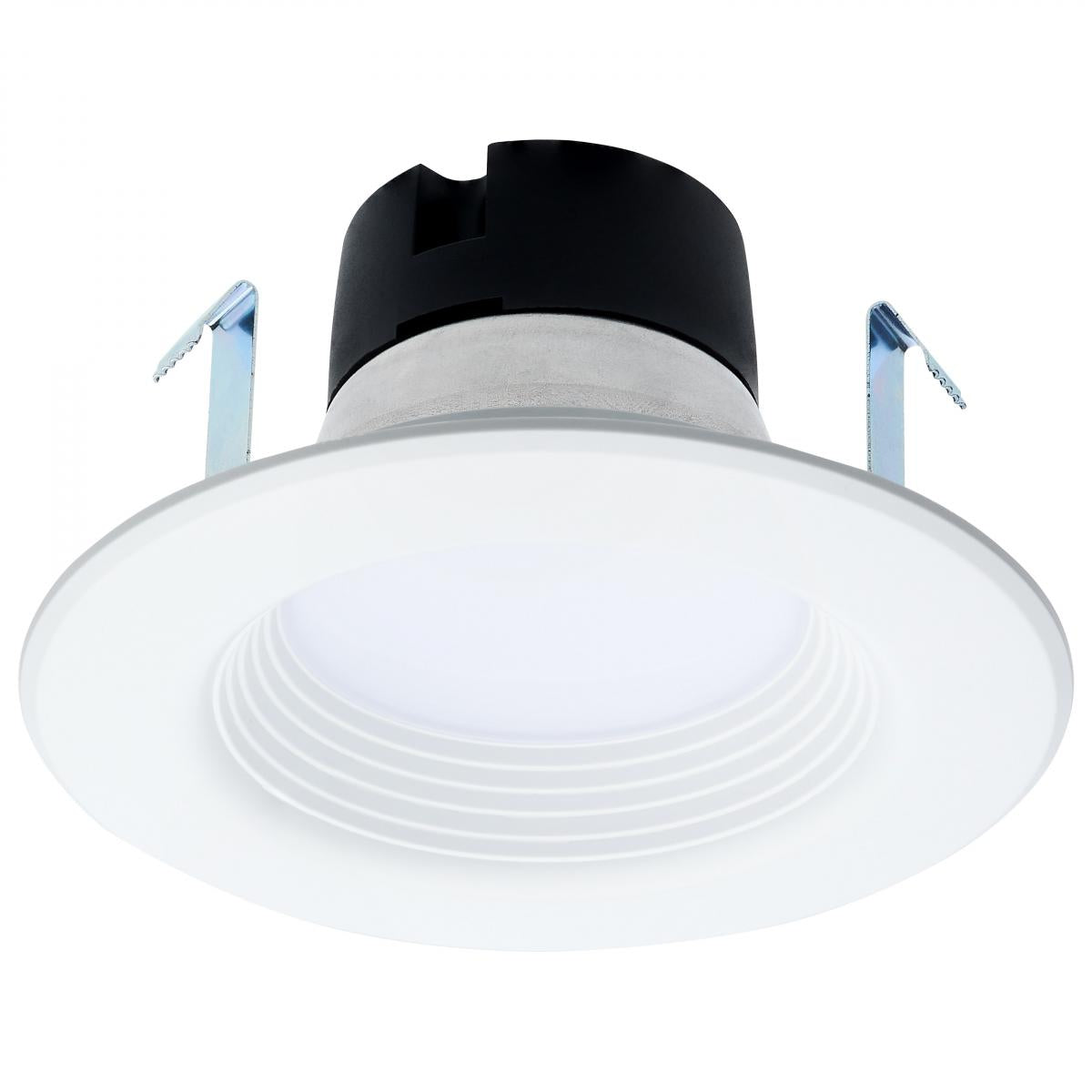 Satco S11838 6.5 Watt LED Downlight Retrofit 4 Inch Baffle CCT Selectable 12 Volts Matte White Finish