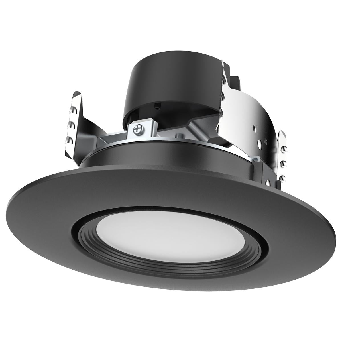 Satco S11857 10.5 Watt LED Retrofit Downlight Gimbaled 120 Volt CCT Selectable Black Finish