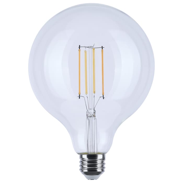 Satco S12155 8G40L/930WD/E26/GCYS 8 Watt LED G40 3000K-2000K Warm Dimming Medium Base Clear Finish