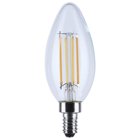 Satco S12157 4.5B11L/930WD/E12/GCYS 4.5 Watt LED B11 3000K-2000K Warm Dimming Candelabra Base Clear Finish