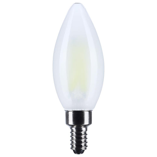 Satco S12491 3B11/LED/930/FR/120V/E12 3W B11 3000K E12 FROST LED