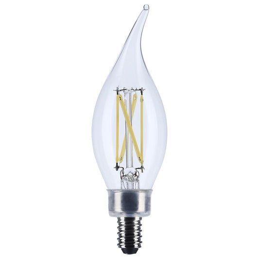 Satco S12505 3CA10/LED/930/CL/120V/E12 3W CA10 3000K E12 LED