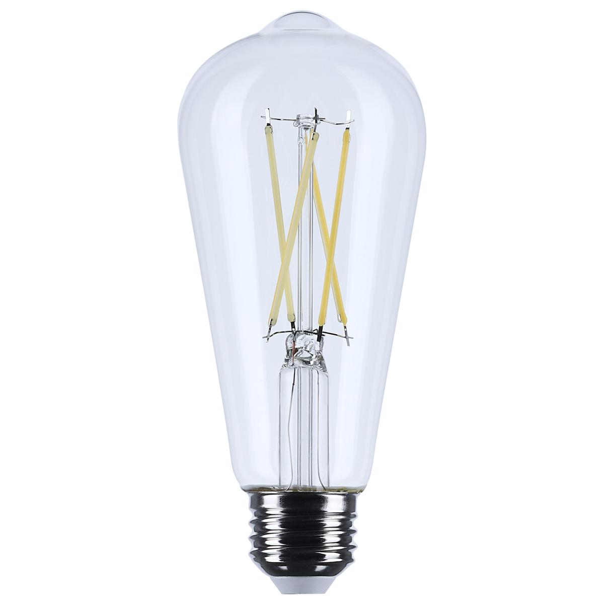 Satco S12536 8ST19/CL/LED/950/E26 8W ST19 5000K LED