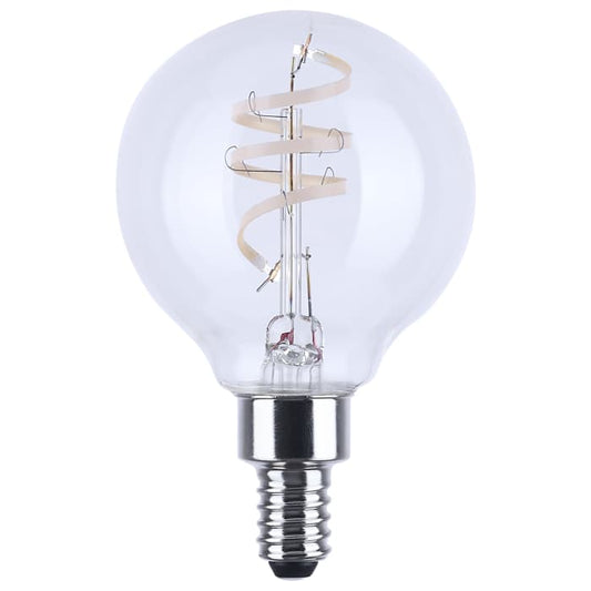Satco S12560 4G16.5/CL/LED-GF/COIL/927/E12 4 Watt G16.5 LED Reminiscent Flex Gray Coil Filament E12 2700K 120 Volt