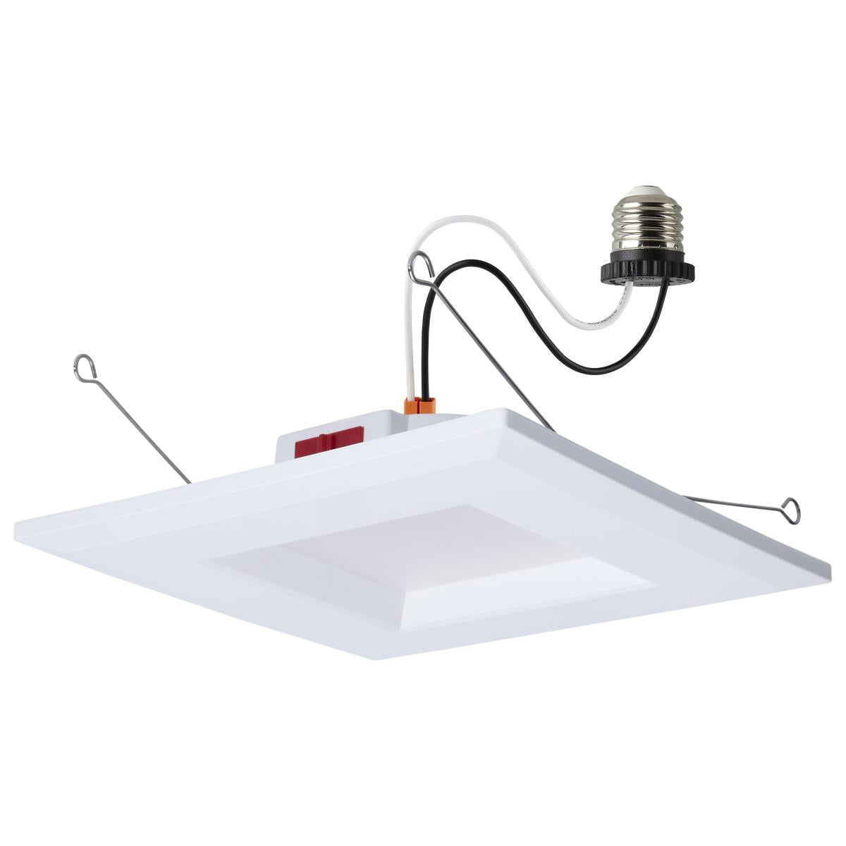Satco S12605 10WLED/DLR/5-6/5CCT/E/SQ/WH 10 Watt LED Downlight Retrofit 5-6 Inch Color Selectable Square White