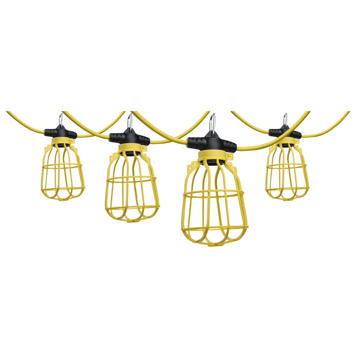 Satco S13093 50 Foot Temporary String Light  E26  Plastic Cages  Lamps not included